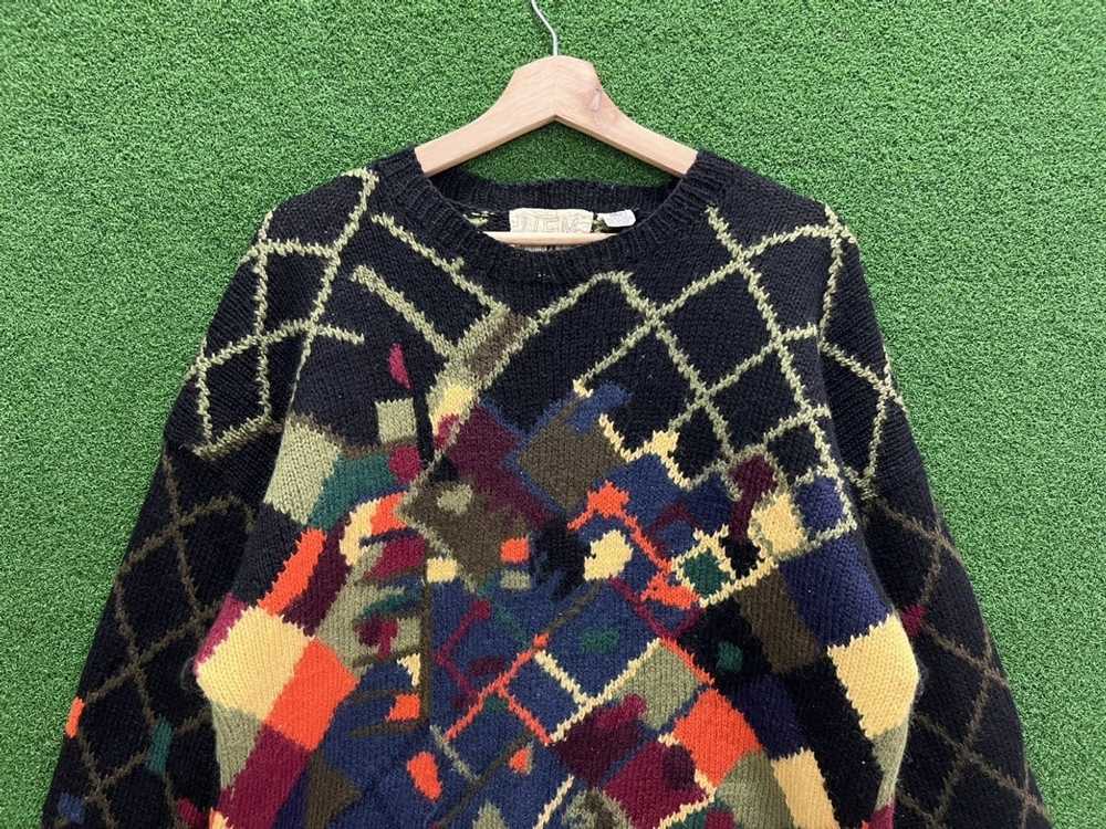 Coloured Cable Knit Sweater × Italian Designers H… - image 3