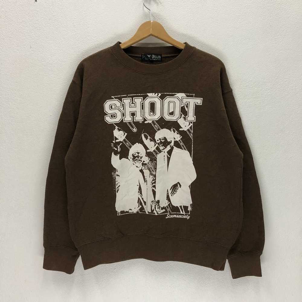 Streetwear Rare vintage shoot sweatshirt big logo… - image 2