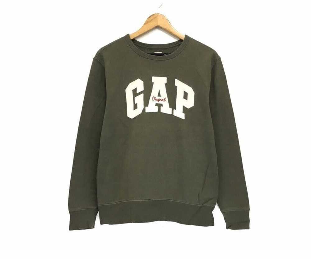 Gap GAP Crewneck Sweatshirt Embroidery Big Logo S… - image 1