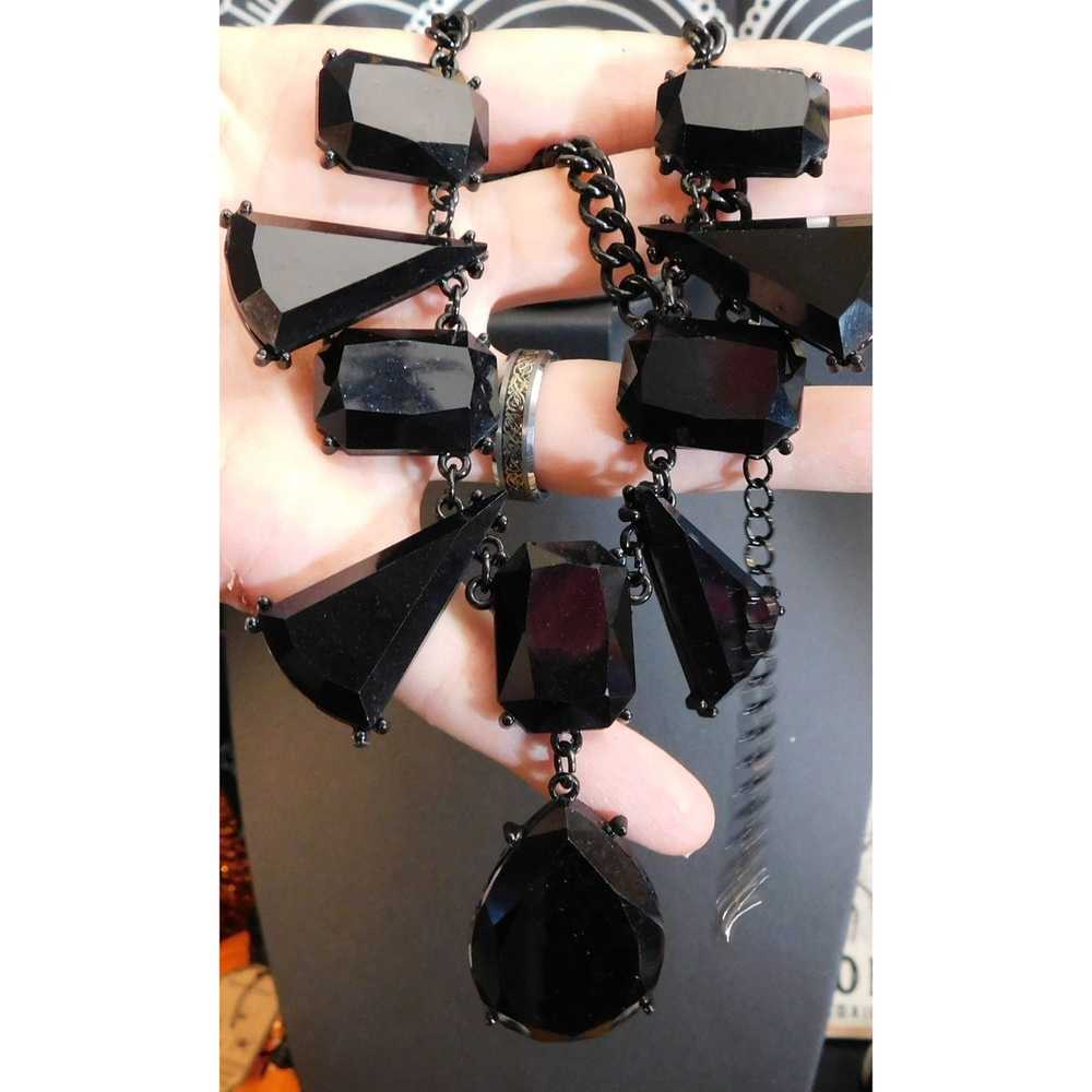 Other Chunky Gothic Gem Necklace - image 2