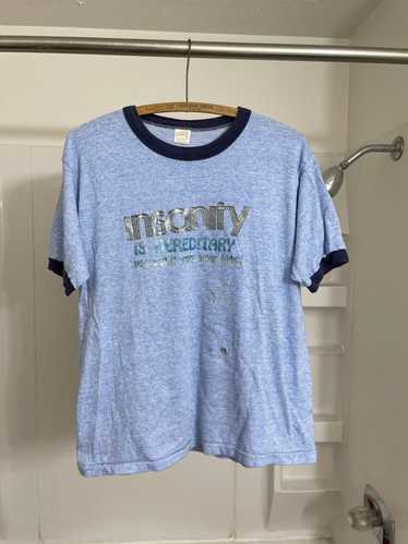 Vintage Vintage insanity is hereditary ringer t sh