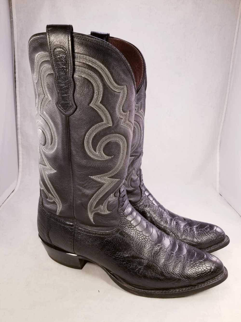 Nocona Boots EXOTIC OSTRICH LEG LEATHER WESTERN C… - image 2