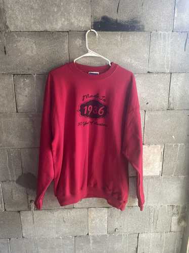 Hanes Bright Red Hanes Ultimate Cotton Sweatshirt