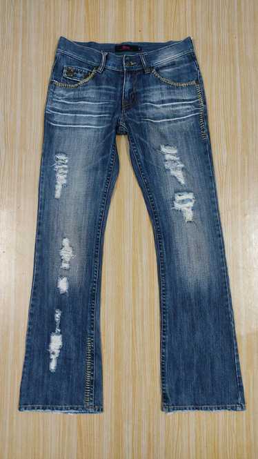パンツ Japanese label 00s MIDAS damage Jeans Japanese brand distressed midas - Gem