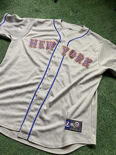 Majestic – MLB New York Mets – Baseball-Trikot zum Überziehen in Weiß
