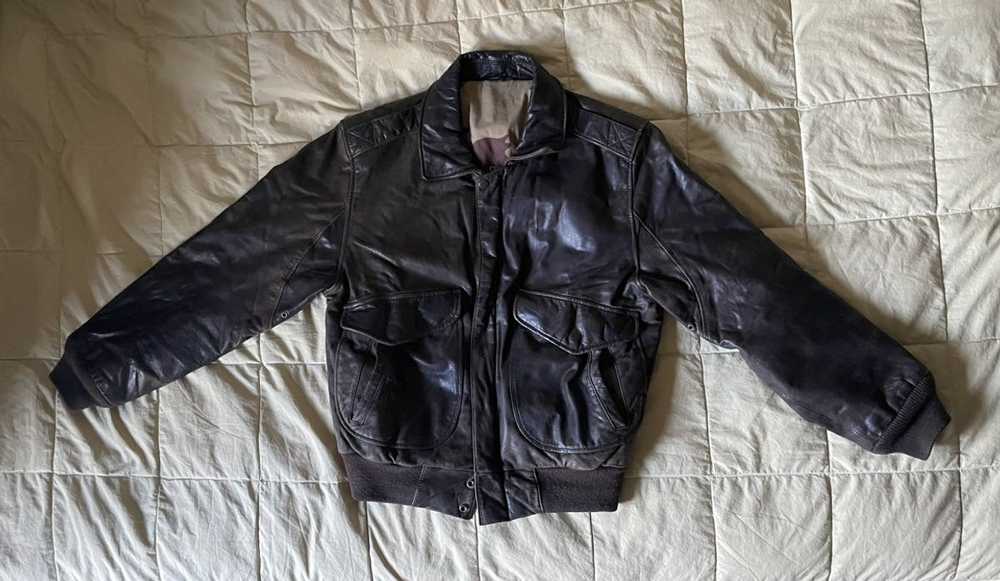 Hunt Club Hunt Club Brown Leather Jacket - image 1