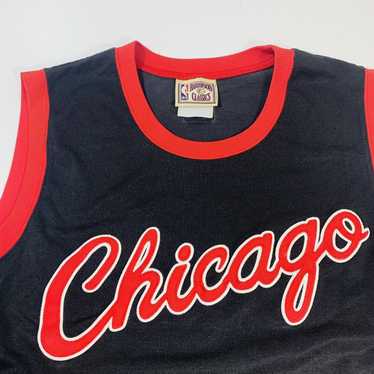 VINTAGE STARTER CHICAGO BULLS PINSTRIPE SHOOTING NBA WARMUP SHIRT SZ: –  Stay Alive vintage store