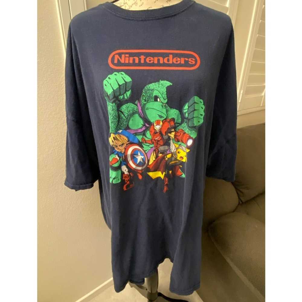 Gildan Nintenders Blue Men T Shirt Size 5XL Gilda… - image 2