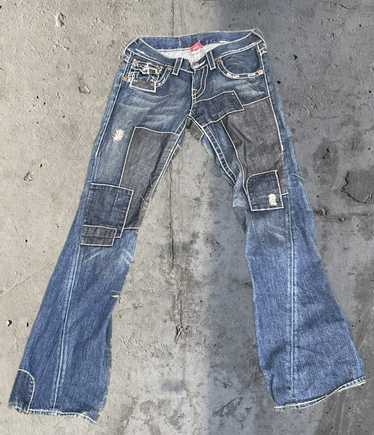 True Religion Patchworked hot Lowrise Jeans