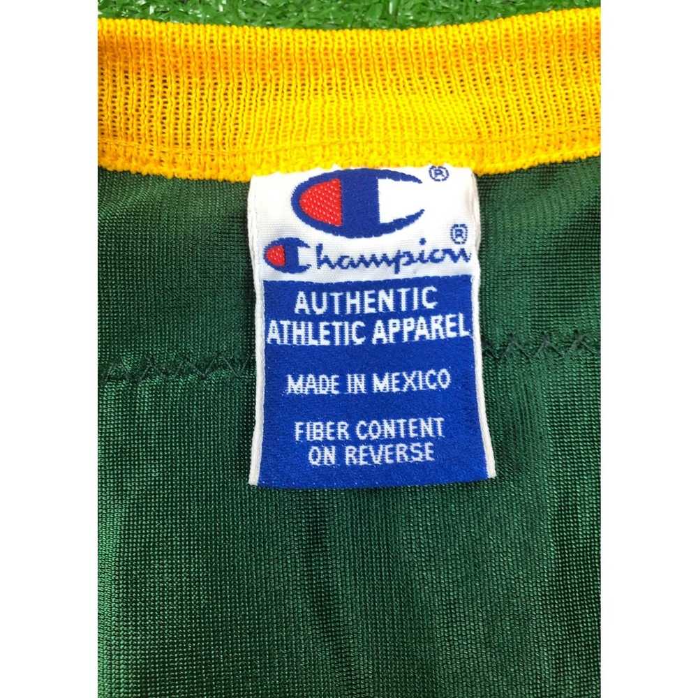 Vintage Vintage Brett Favre Champion Jersey Green… - image 3