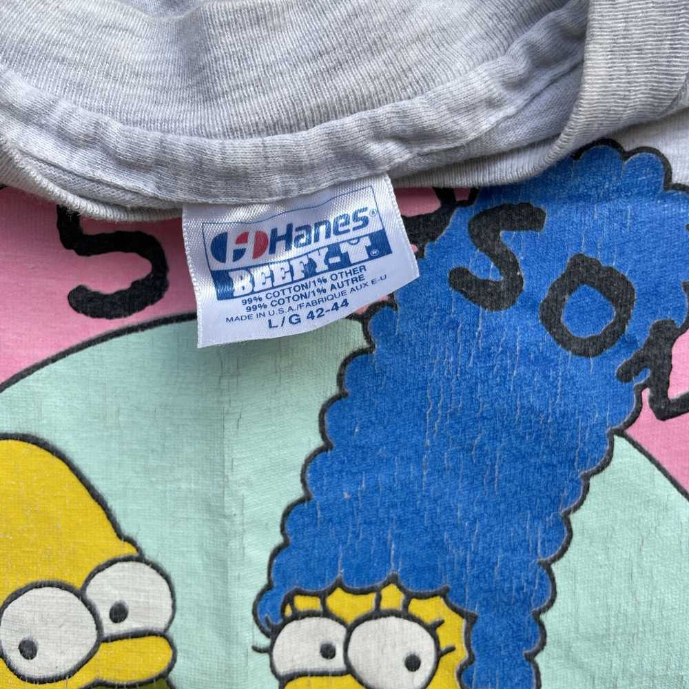 Hanes × Vintage Vintage 1991 The Simpsons T-shirt - image 4