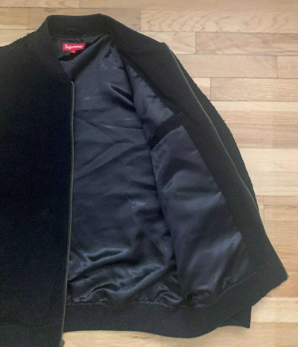 Supreme SUPREME Boucle Varsity Jacket XL Black 16… - image 4