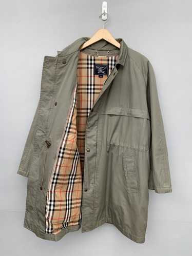 VINTAGE Burberry women's jacket coat Puffer Nova Check overcoat