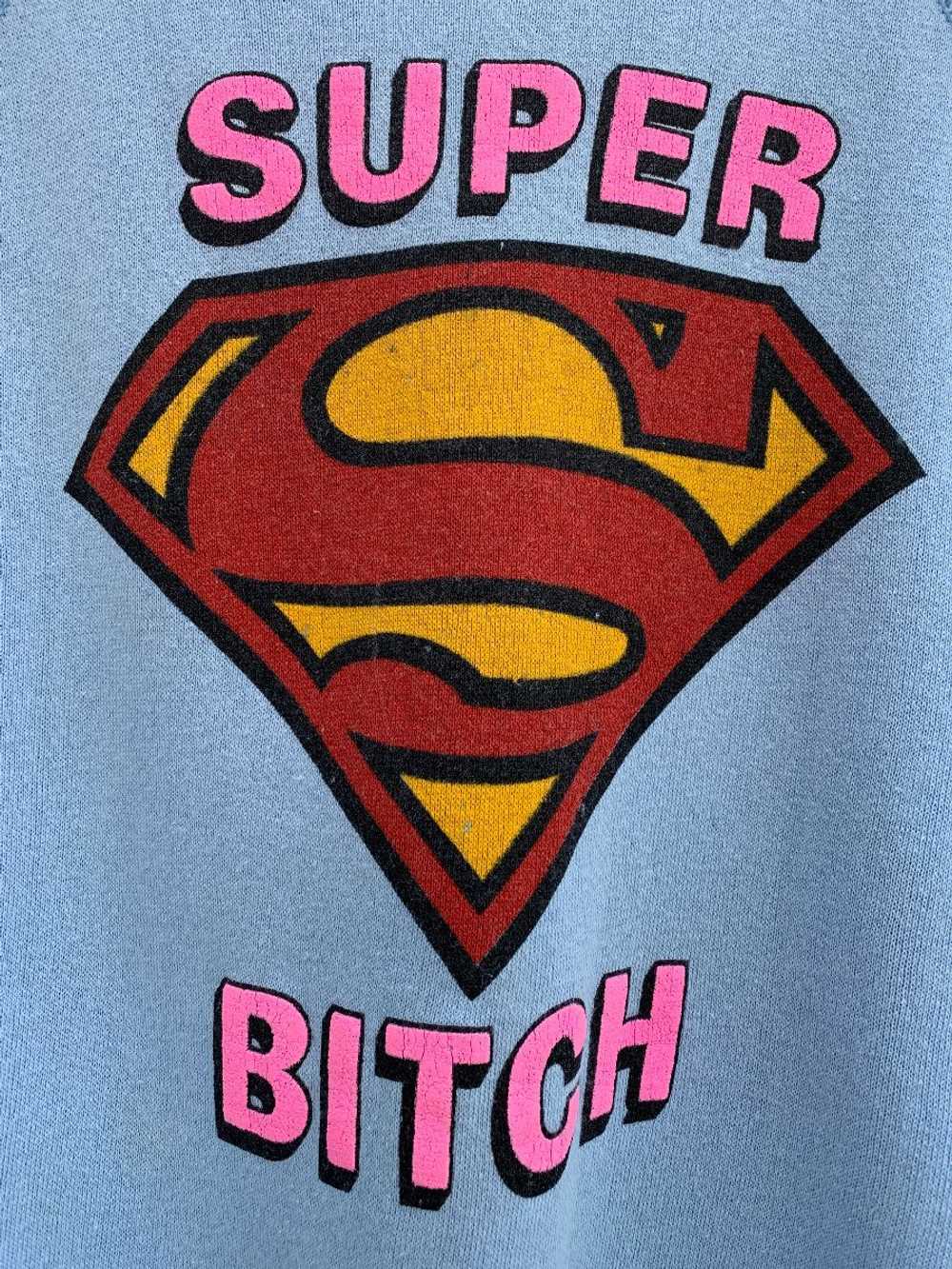 SUPERMAN SUPER BITCH CREWNECK SWEATSHIRT AS-IS - image 2