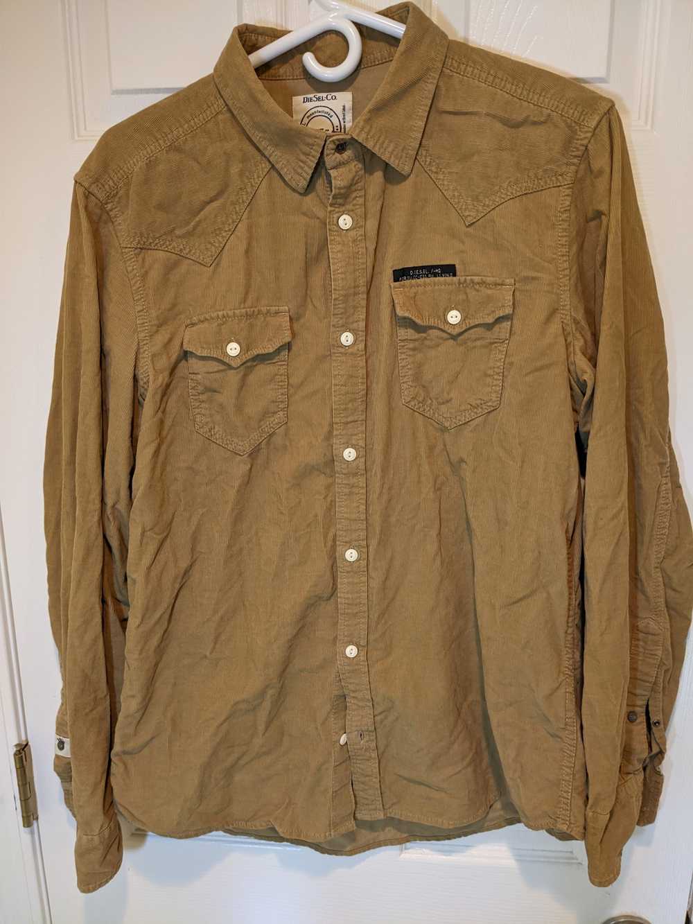 Diesel × Vintage Western Style Corduroy Shirt - image 1