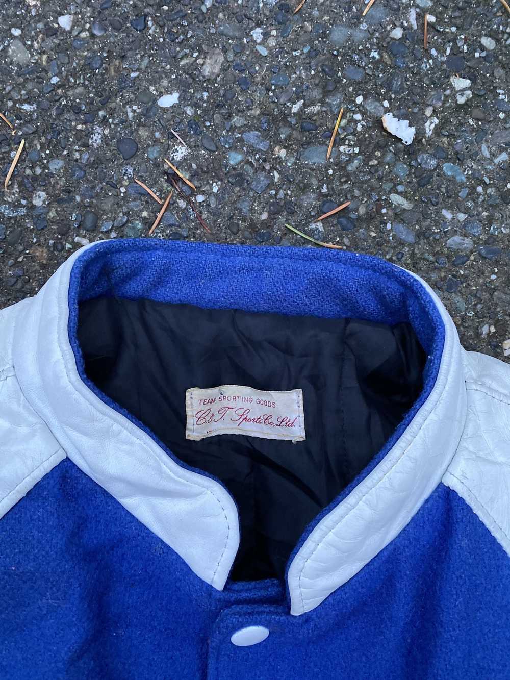 Collegiate × Varsity Jacket × Vintage Vintage Lea… - image 4