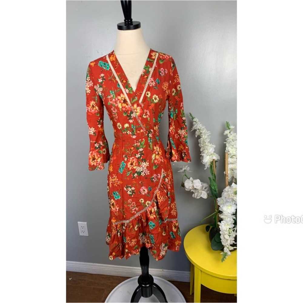 Farm Rio Farm Rio Kenzie Wrap Dress XS - image 2