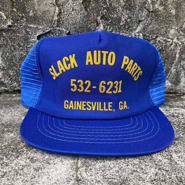 Vintage General Rent-A-Car Blue Mesh Snapback Trucker Hat 海外 即決-