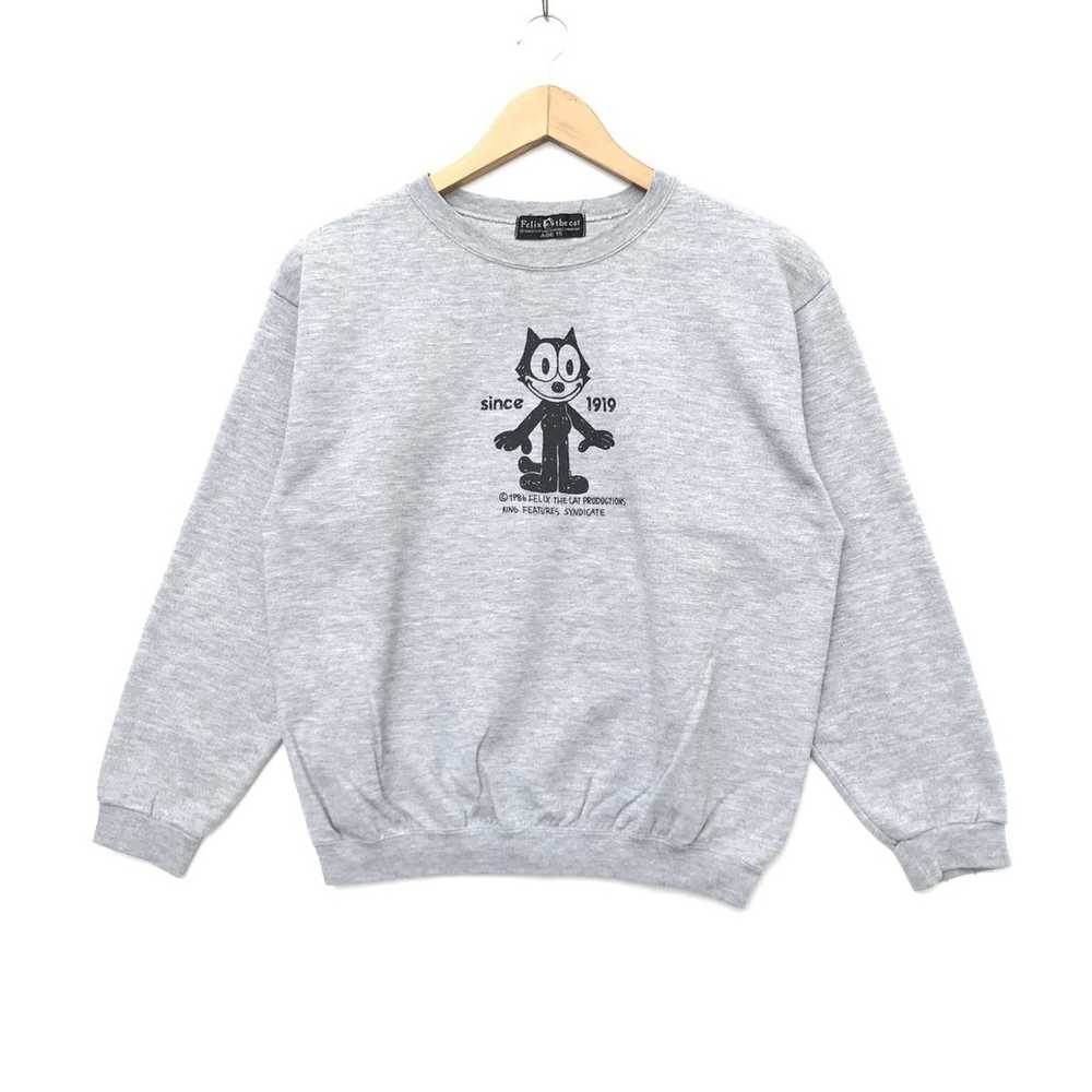 Vintage Vintage 80’s Felix The Cat Big logo sweat… - image 1