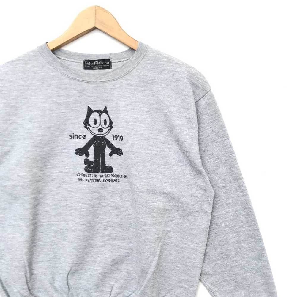 Vintage Vintage 80’s Felix The Cat Big logo sweat… - image 2