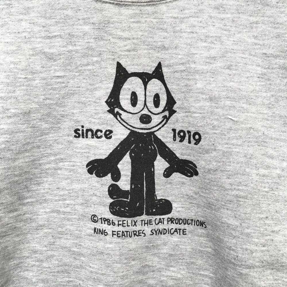 Vintage Vintage 80’s Felix The Cat Big logo sweat… - image 3