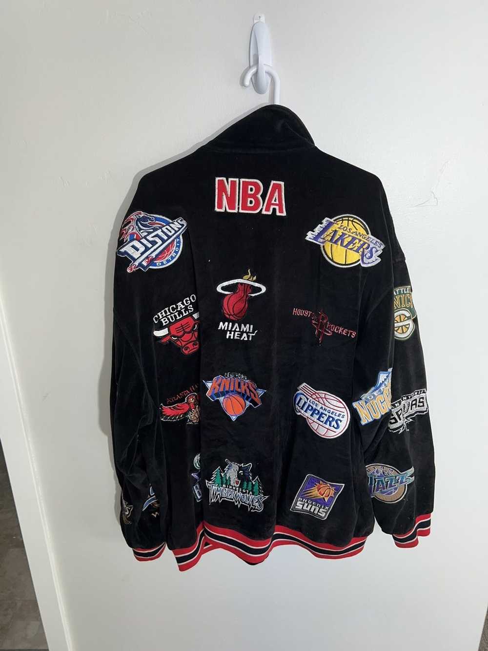 NBA × Pieces Uniques Vintage Patch Work NBA Jacket - image 2