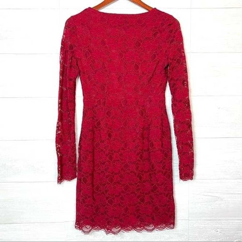 Other Lulus Entwine and Dine Wine Red Lace Dress … - image 5