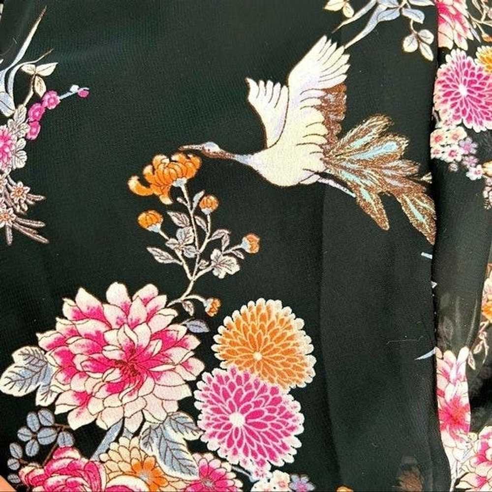 Other Lulus Wings of Love Black Floral Print Maxi… - image 4