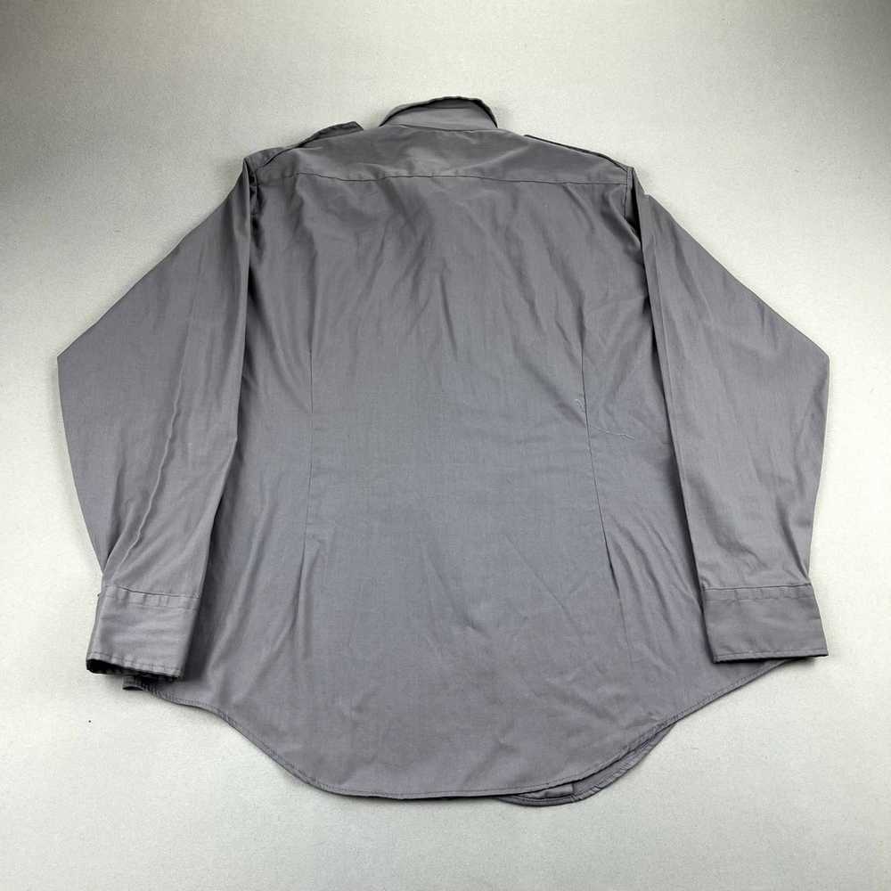Vintage Vintage Military Uniform Shirt 42 Gray Po… - image 3
