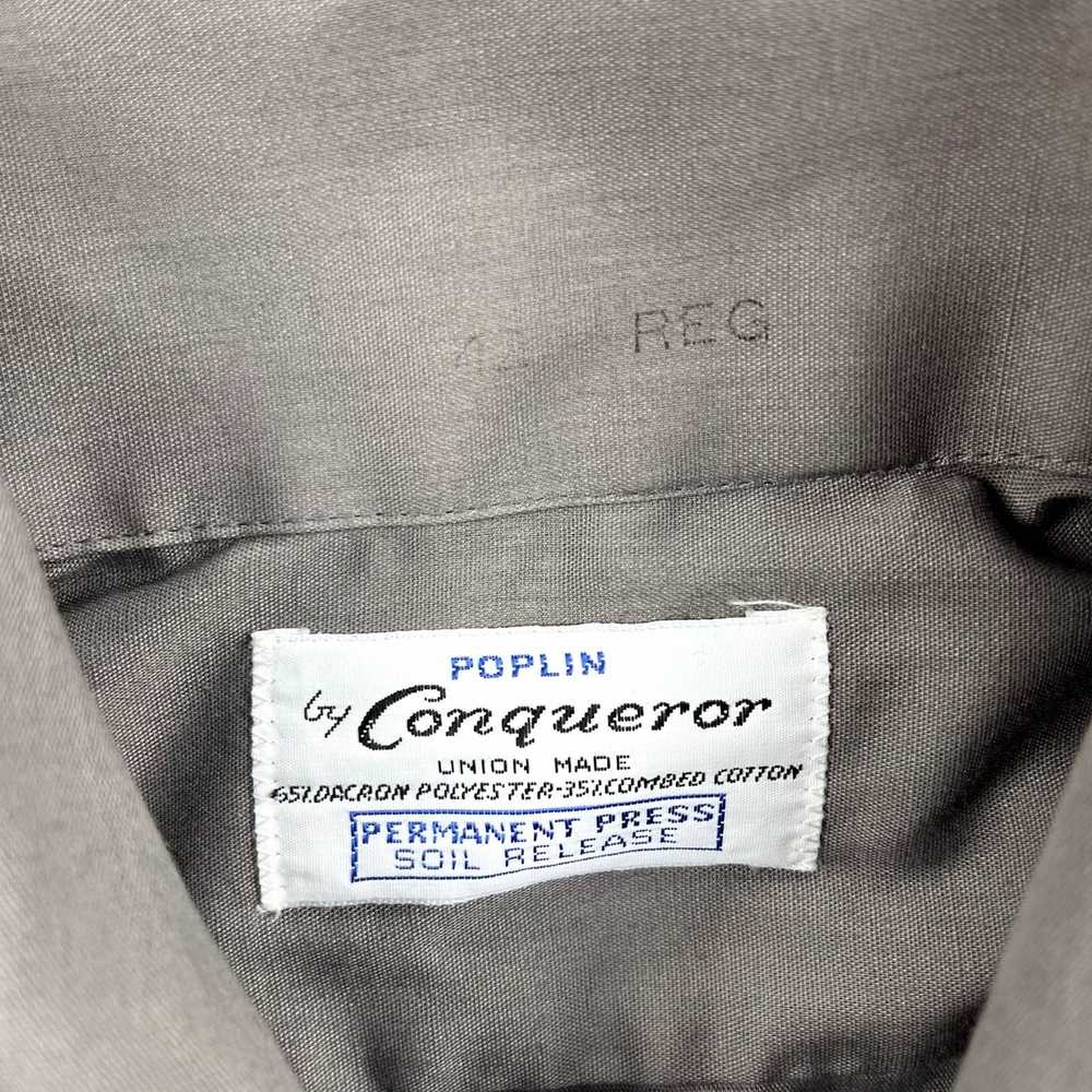 Vintage Vintage Military Uniform Shirt 42 Gray Po… - image 4