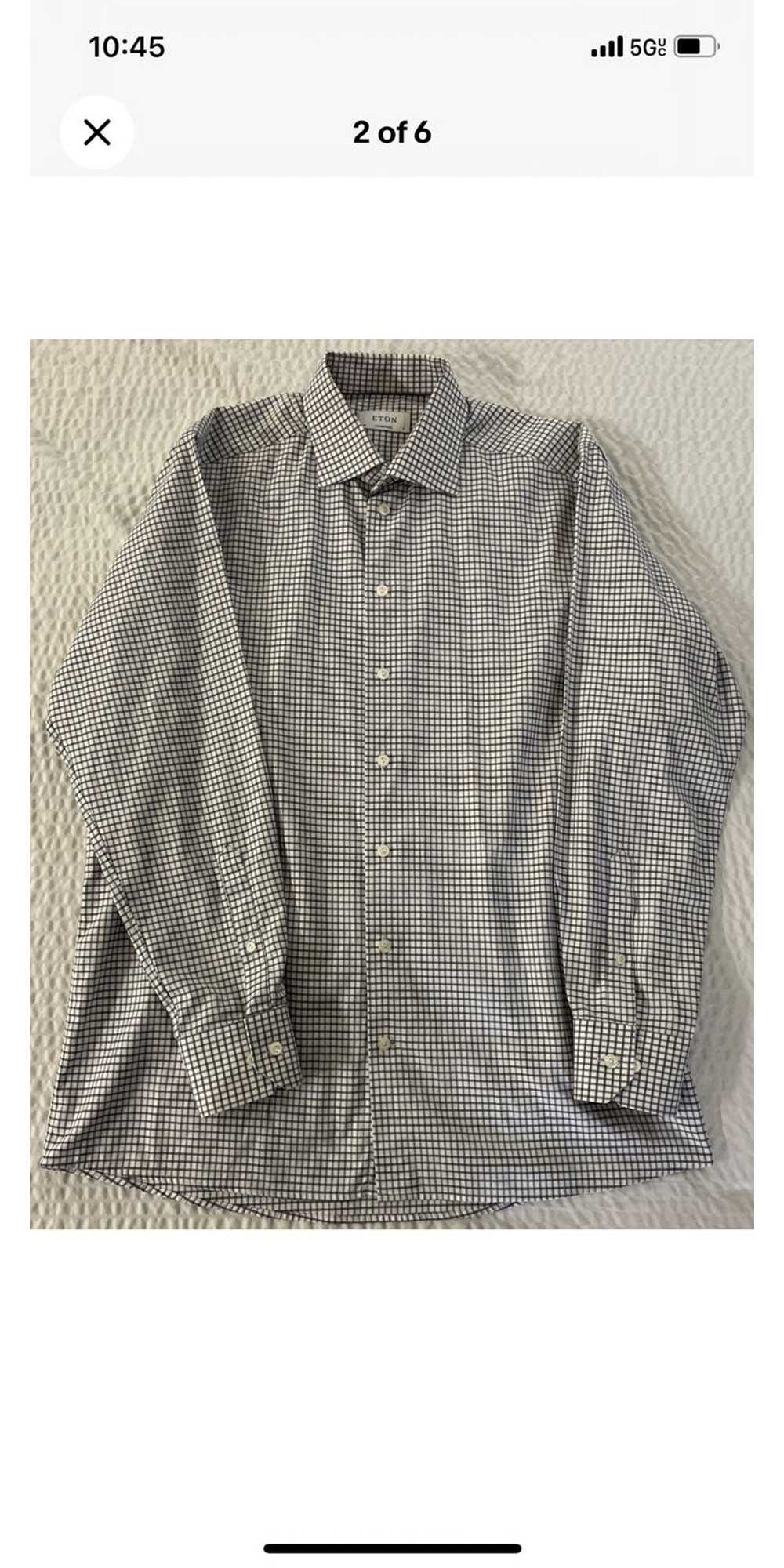 Eton Contemporary Fit Check Print Shirt - image 2