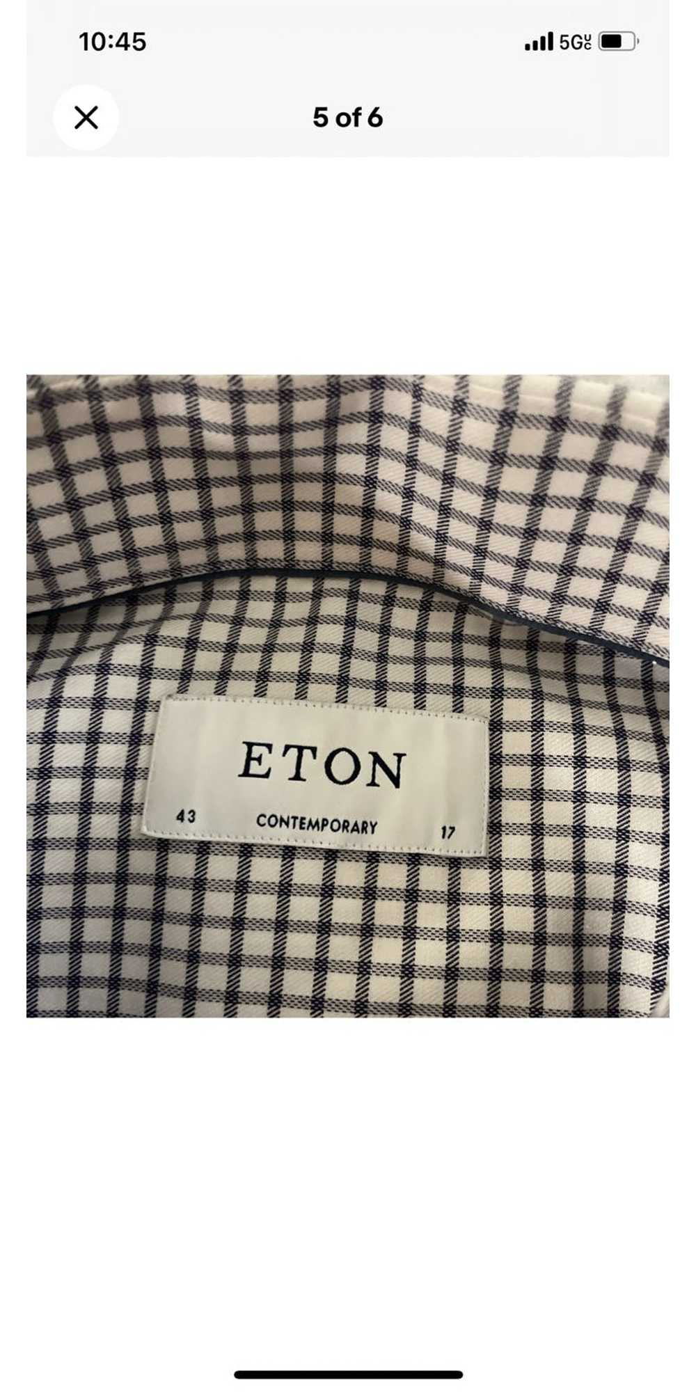 Eton Contemporary Fit Check Print Shirt - image 5