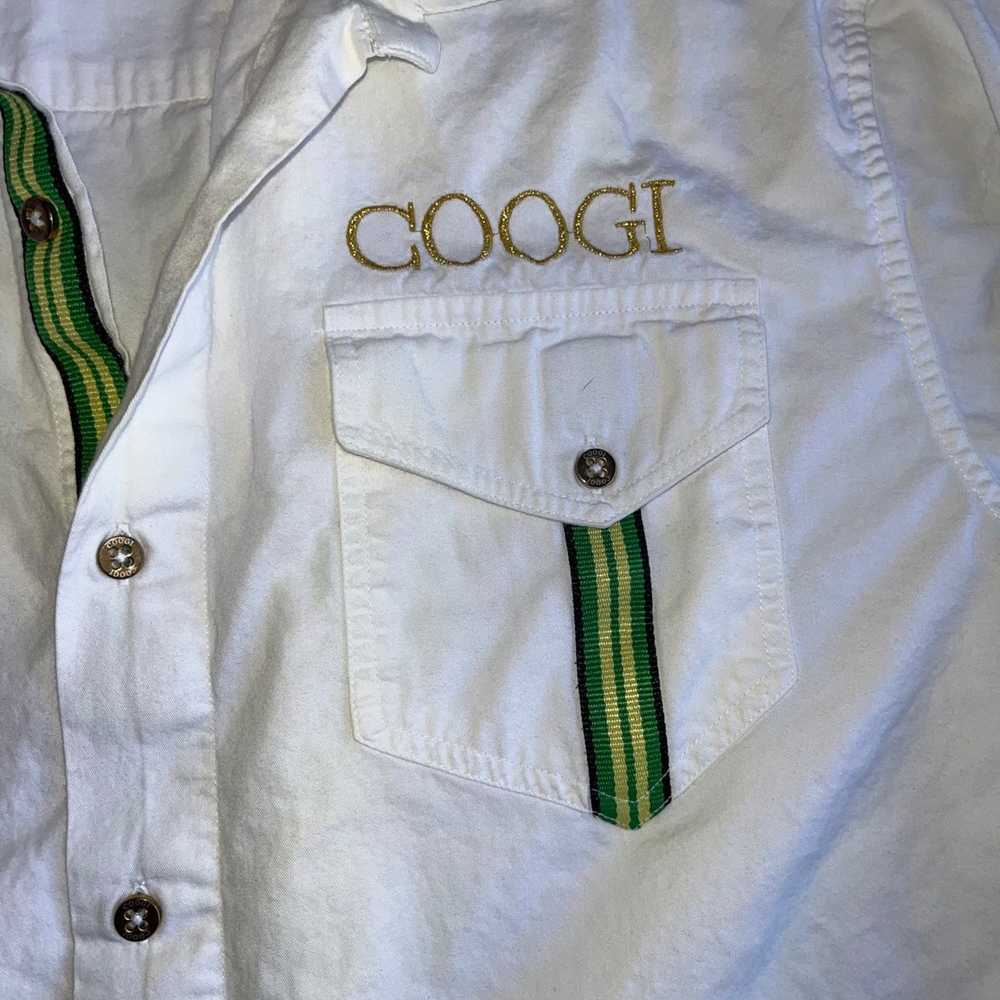 Coogi Coogi Large Mens Button Down Shirt White Ep… - image 2