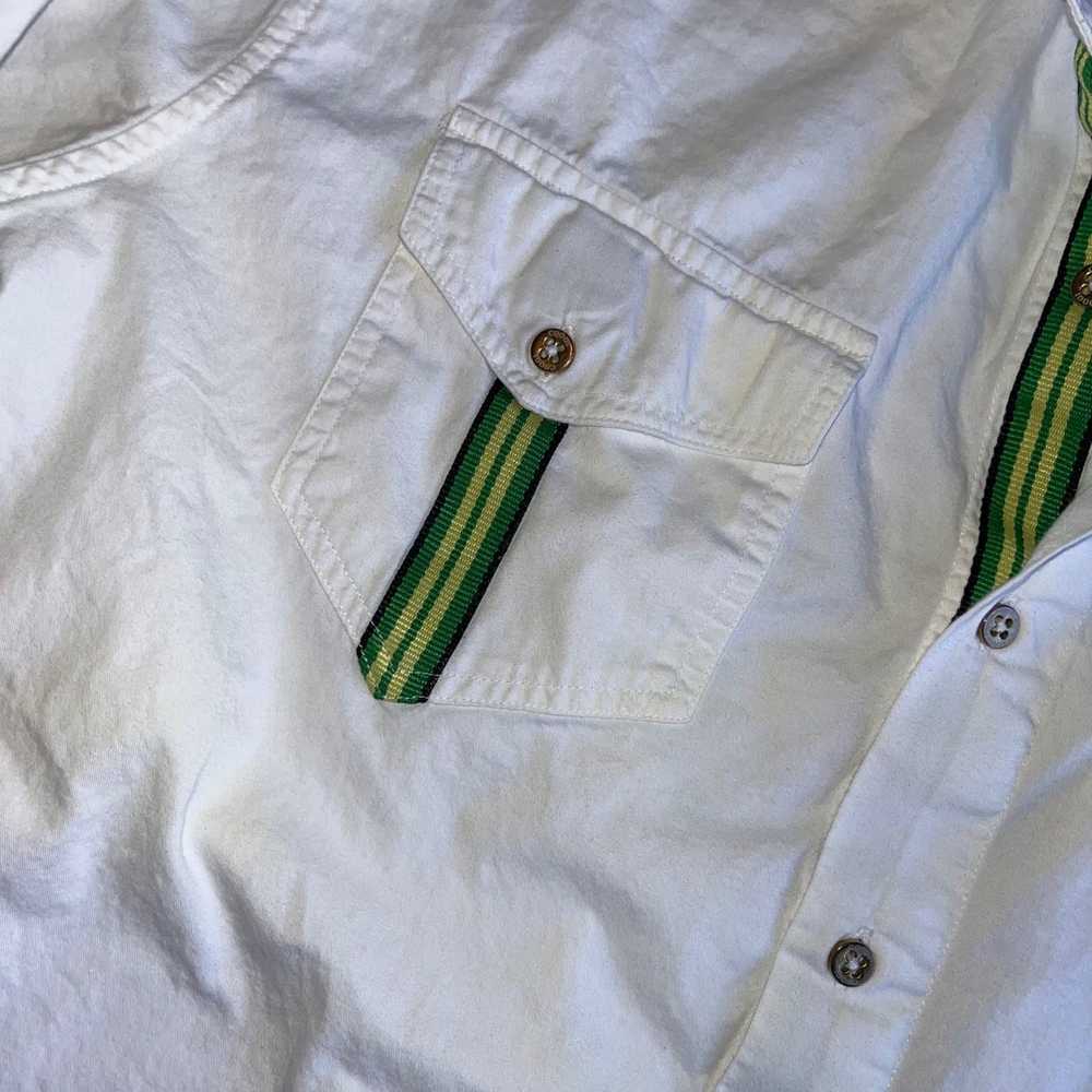 Coogi Coogi Large Mens Button Down Shirt White Ep… - image 5