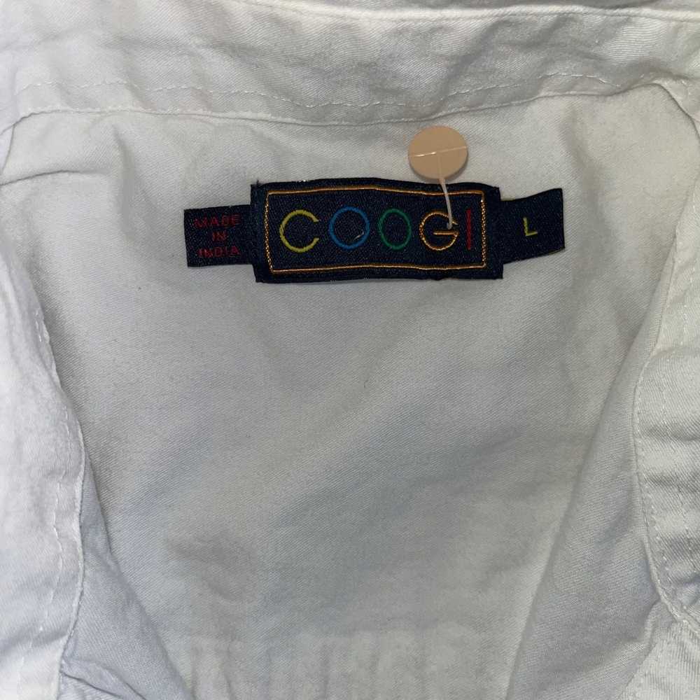 Coogi Coogi Large Mens Button Down Shirt White Ep… - image 7