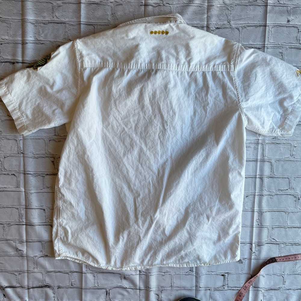 Coogi Coogi Large Mens Button Down Shirt White Ep… - image 9