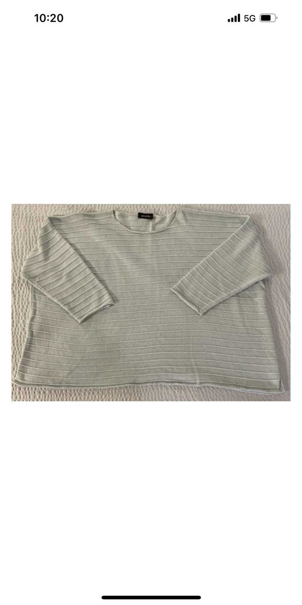 Eskandar Sideways Ribbed Knit Square Sweater - image 1