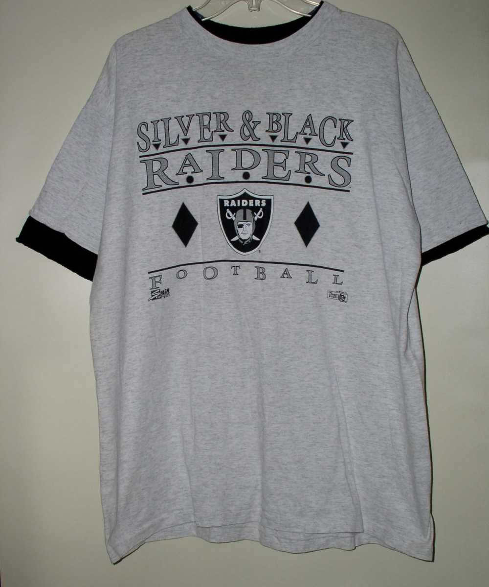 Vintage LA Raiders Shirt Salem XL All Over Wrap Around Vegas 90s