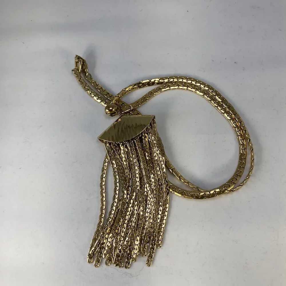 Vintage Napier Necklace with Tassel - image 11