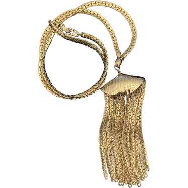 Vintage Napier Necklace with Tassel - image 1