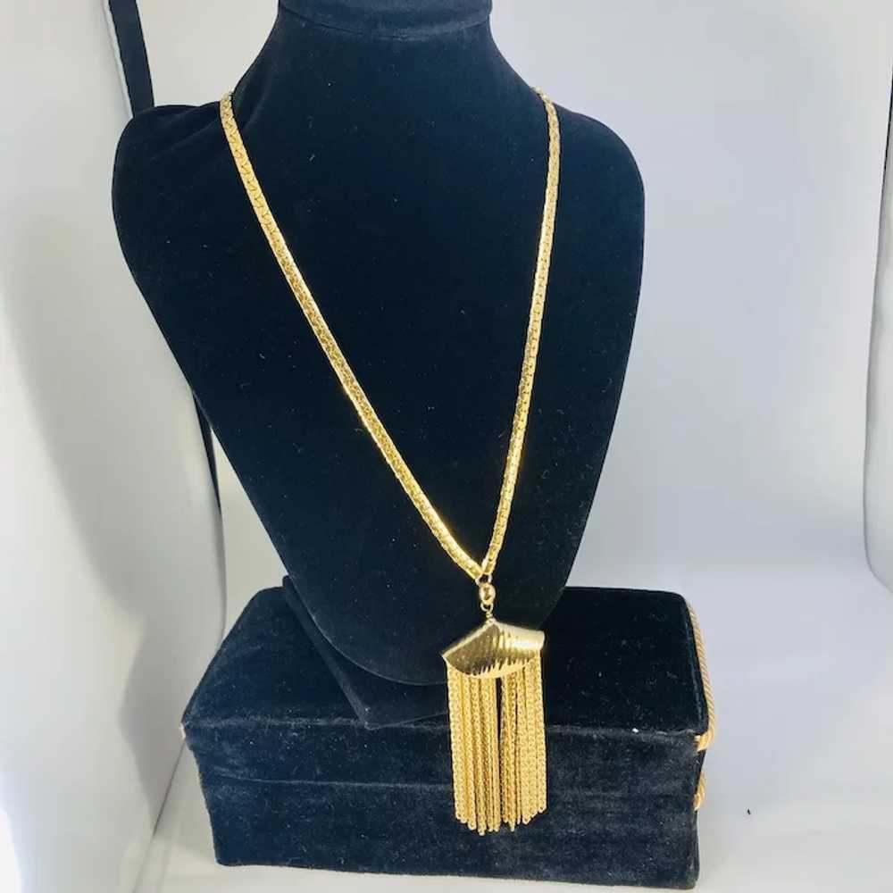 Vintage Napier Necklace with Tassel - image 2