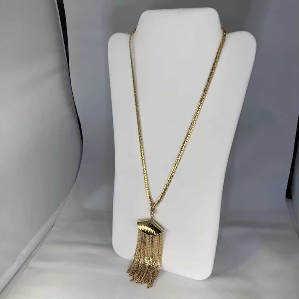 Vintage Napier Necklace with Tassel - image 3