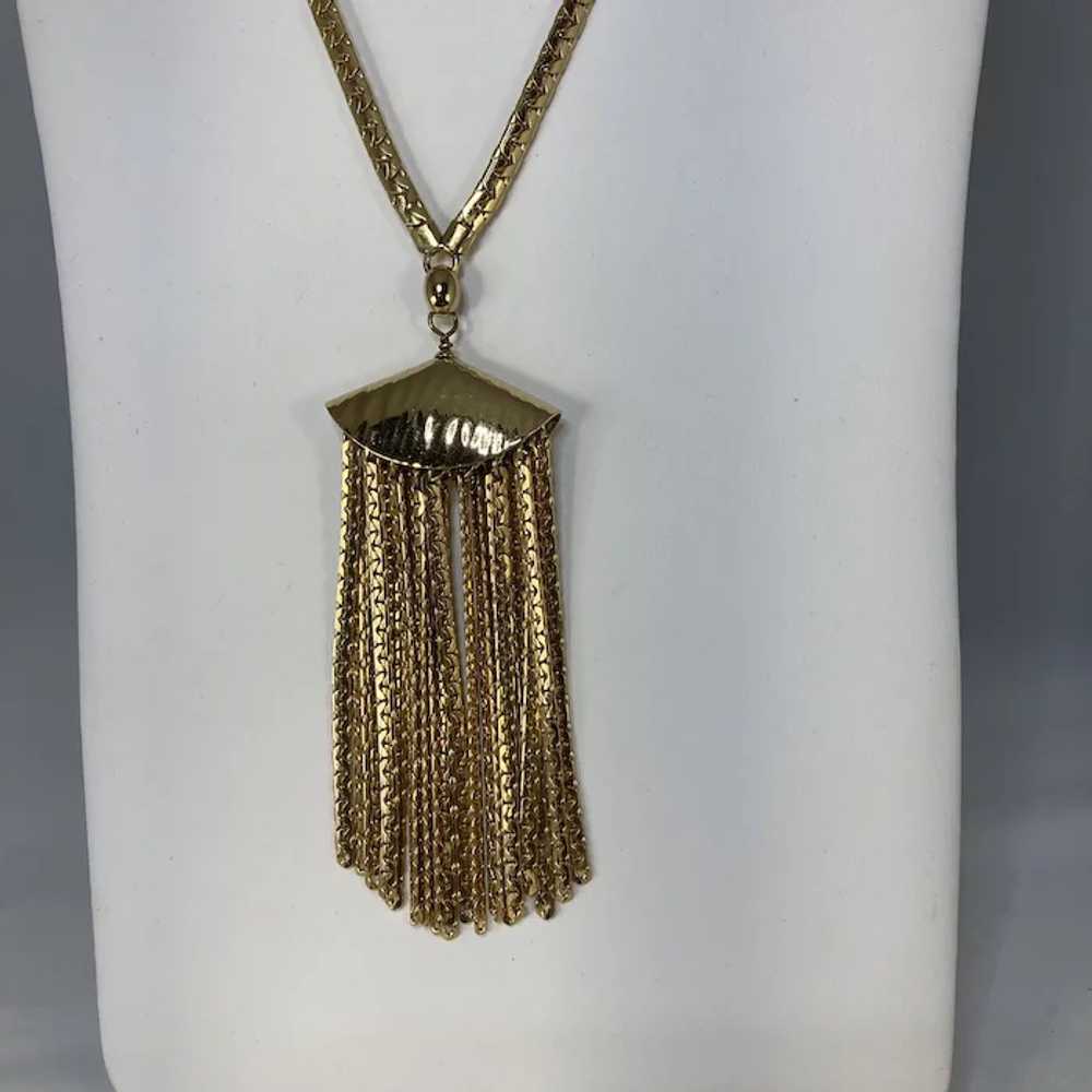 Vintage Napier Necklace with Tassel - image 4