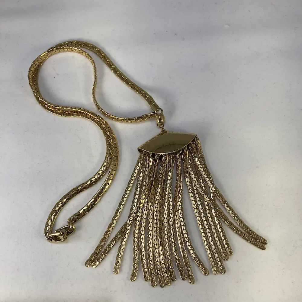 Vintage Napier Necklace with Tassel - image 5