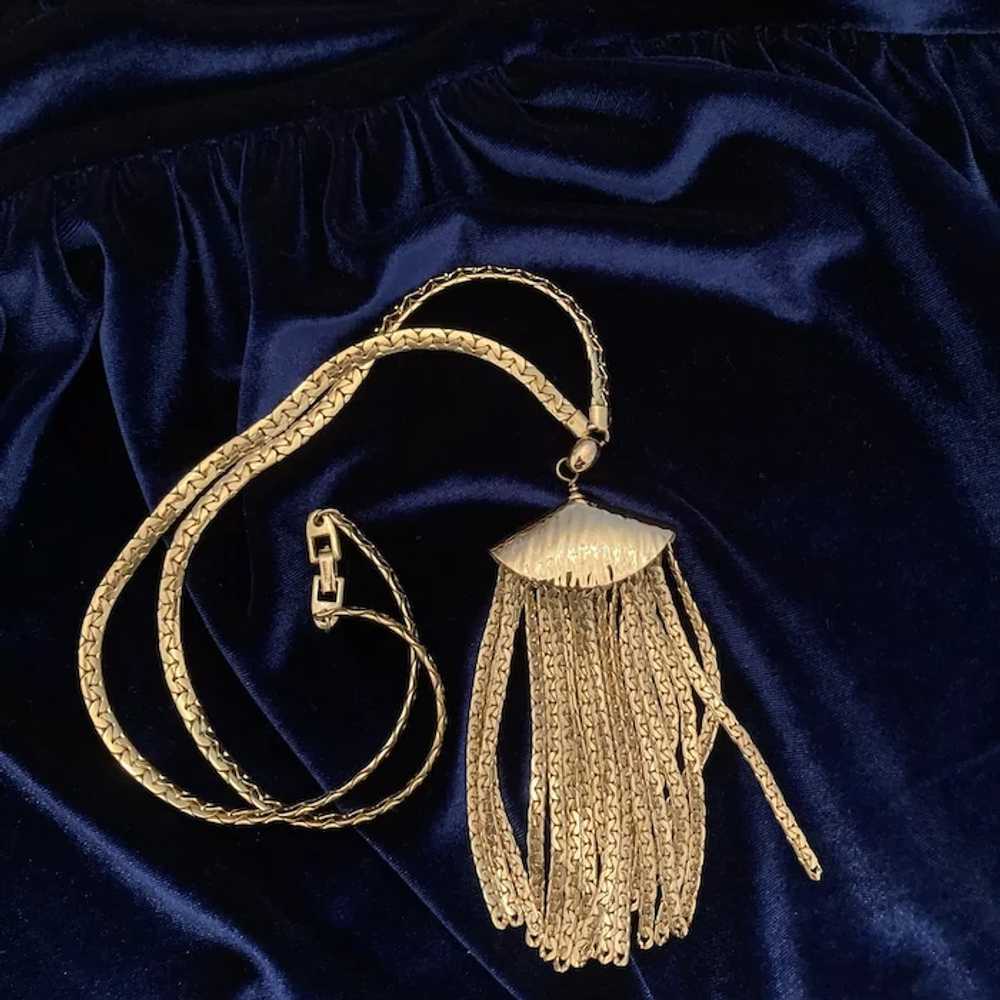 Vintage Napier Necklace with Tassel - image 6