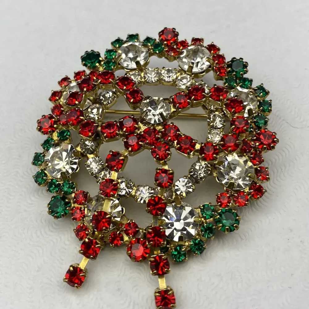 Dazzling Red, Green and Clear Crystal Rhinestone … - image 3