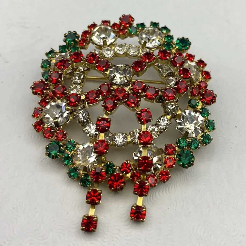 Dazzling Red, Green and Clear Crystal Rhinestone … - image 4