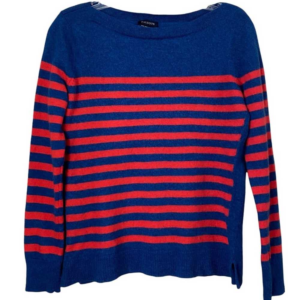 Other Talbots Marino Wool Striped Sweater Size Me… - image 3