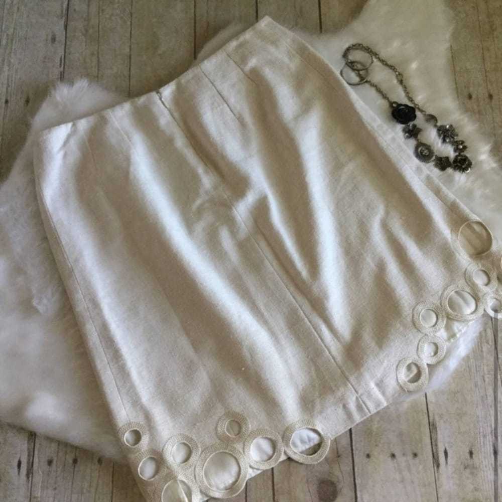 Etro Silk mini skirt - image 5