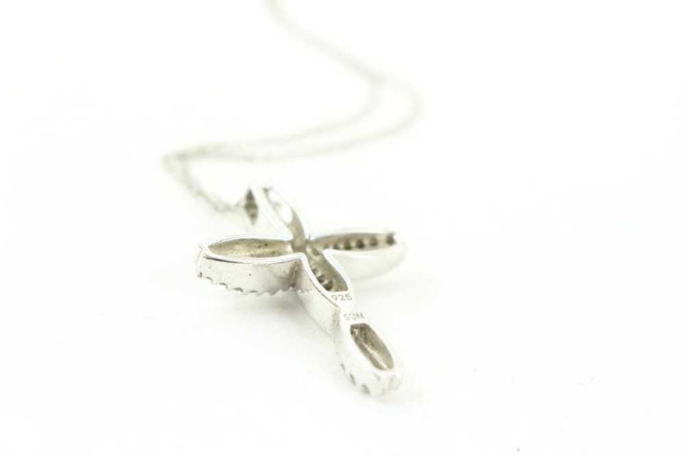 Other Fine Jewelry 925 Silver Cross Necklace 117o… - image 7